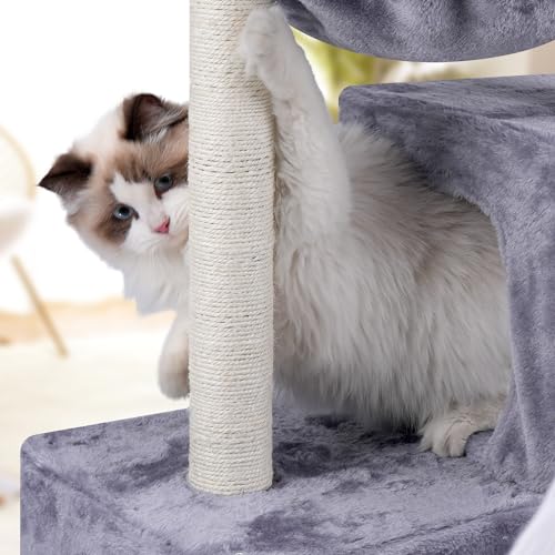 37.4" Green Cat Tree Tower with Condos G719