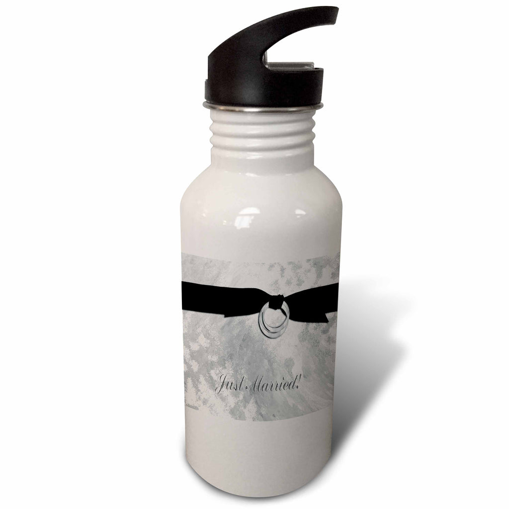 Silver 21 oz Sports Water Bottle K8205