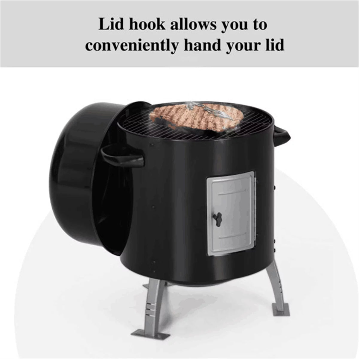Portable Charcoal Grill & Smoker T5192