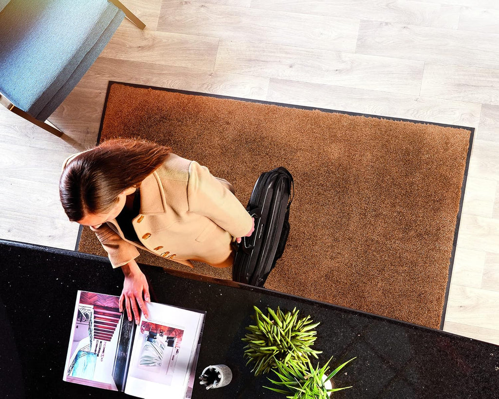 45 W x 95 L Navy Nylon Entrance Floor Mat with Rubber Backing M114600