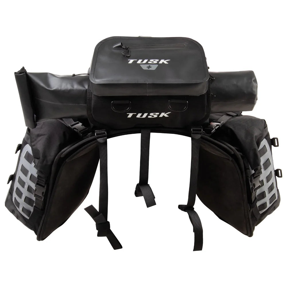 Rackless Luggage System with Small Dry Duffel Tail Bag Standard Heat Shield H780