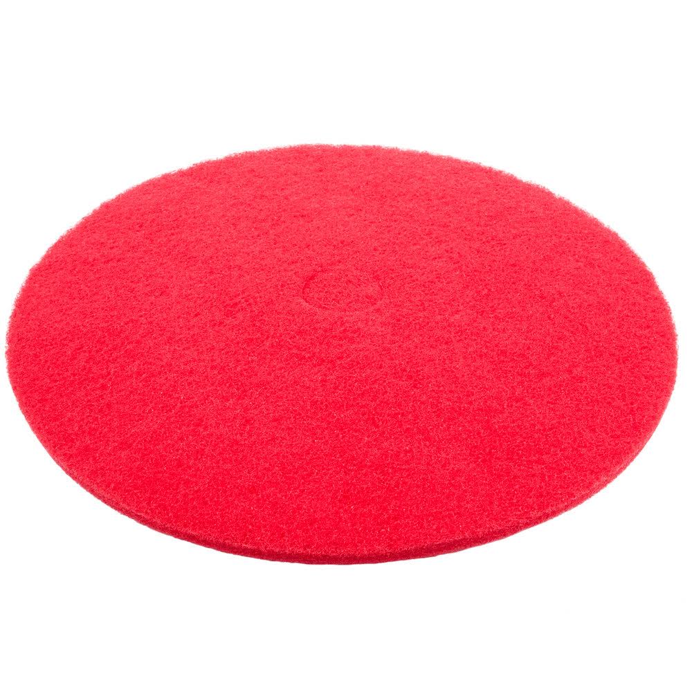 Red Buffing Floor Pad - 5/Case M37104