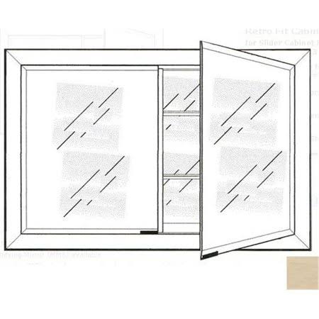 Recessed Double Door Cabinet J766