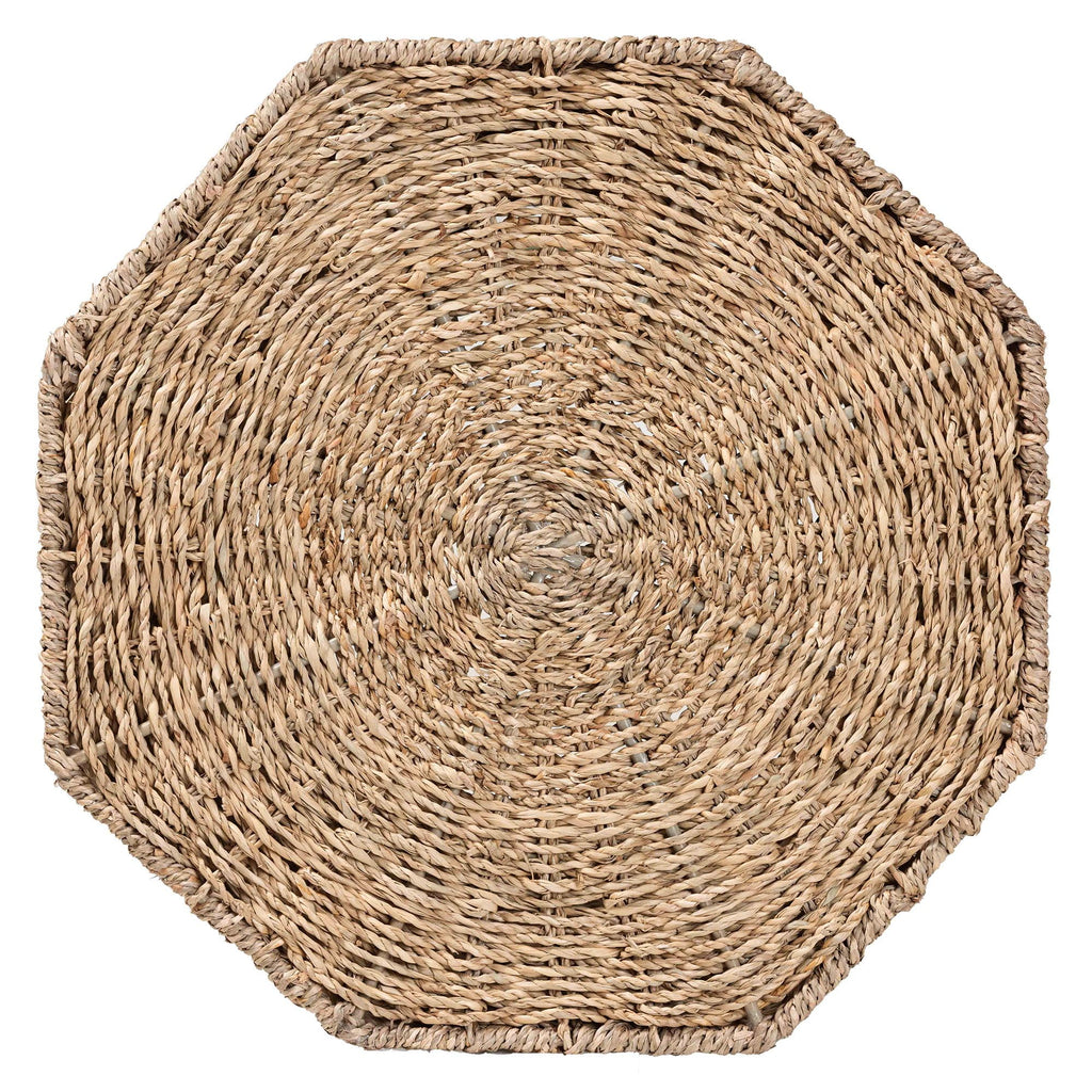 Natural Brown Seagrass End Table E973