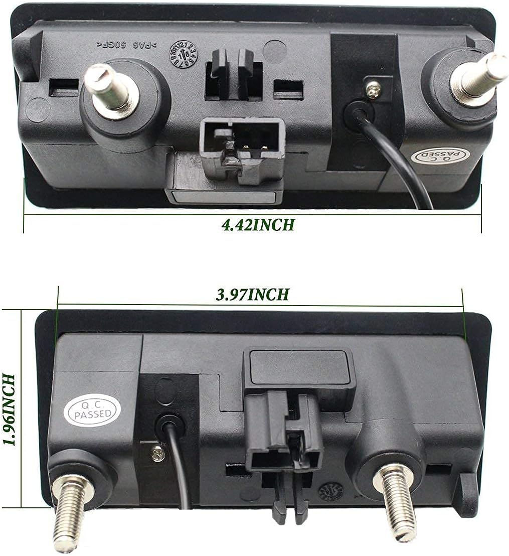 Trunk Handle Backup Camera with Moving Guide Line and 5 AHD TFT LCD Screen Monitor Pack of 2 C91111