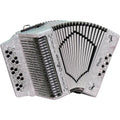 Accordion with Case and Straps White Sol/GCF F807