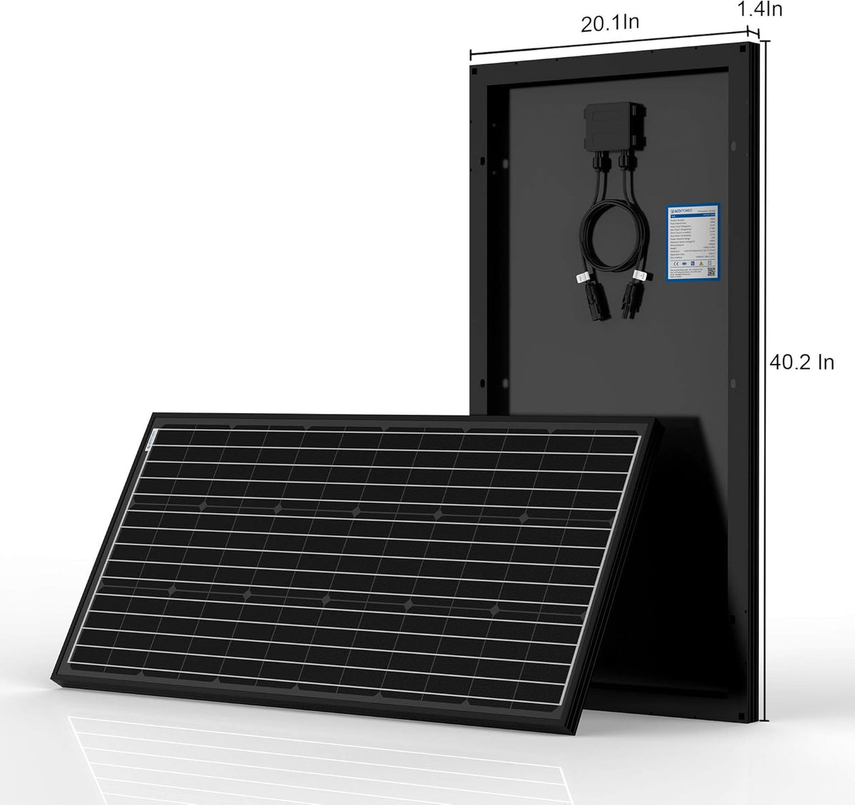 200 Watt Monocrystalline Solar Panel Kit with 30A MPPT LCD Charge Controller F759747