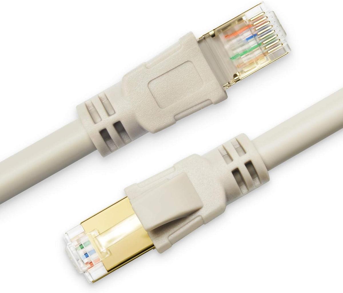 CAT8 SFTP Patch Cord, 100ft, Morandi Purple, Pack of 2 R53541