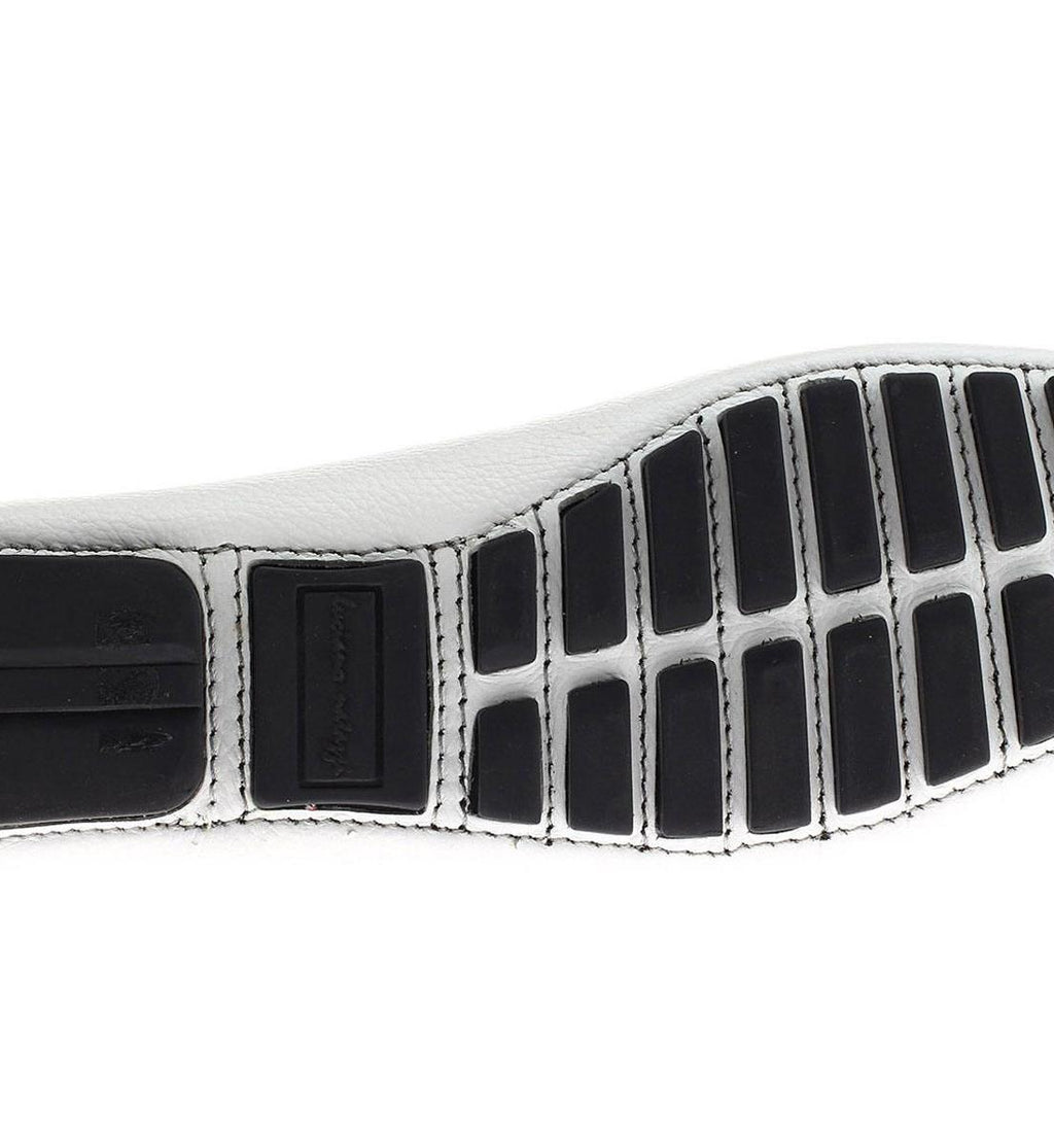 White Leather Comfort Shoes Q2353