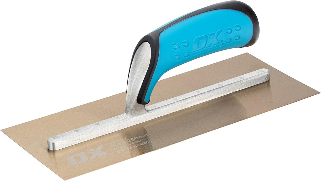 4.75" x 14" Stainless Steel Plaster Finishing Trowel, Pack of 2 R990863