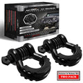3/4" D Ring Shackle 2 Pack with 7/8" Screw Pin and Isolator Washers Y2473