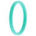 Turquoise Silicone Single Ring J295685