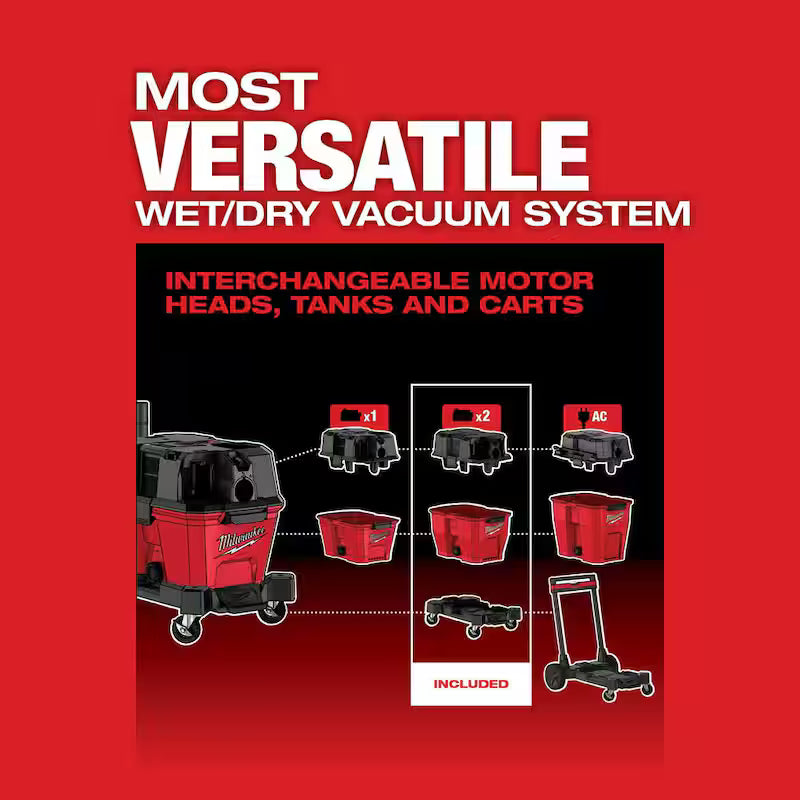 9 Gal. Cordless Wet/Dry Shop Vacuum with Right Angle Tool and Bag U4532