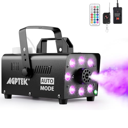 Fog Machine with 13 Colorful LED Lights and Wireless Remote Controls J778941