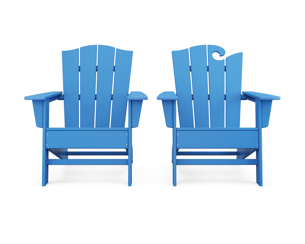 2-Piece Adirondack Chair Set in Pacific Blue V112482
