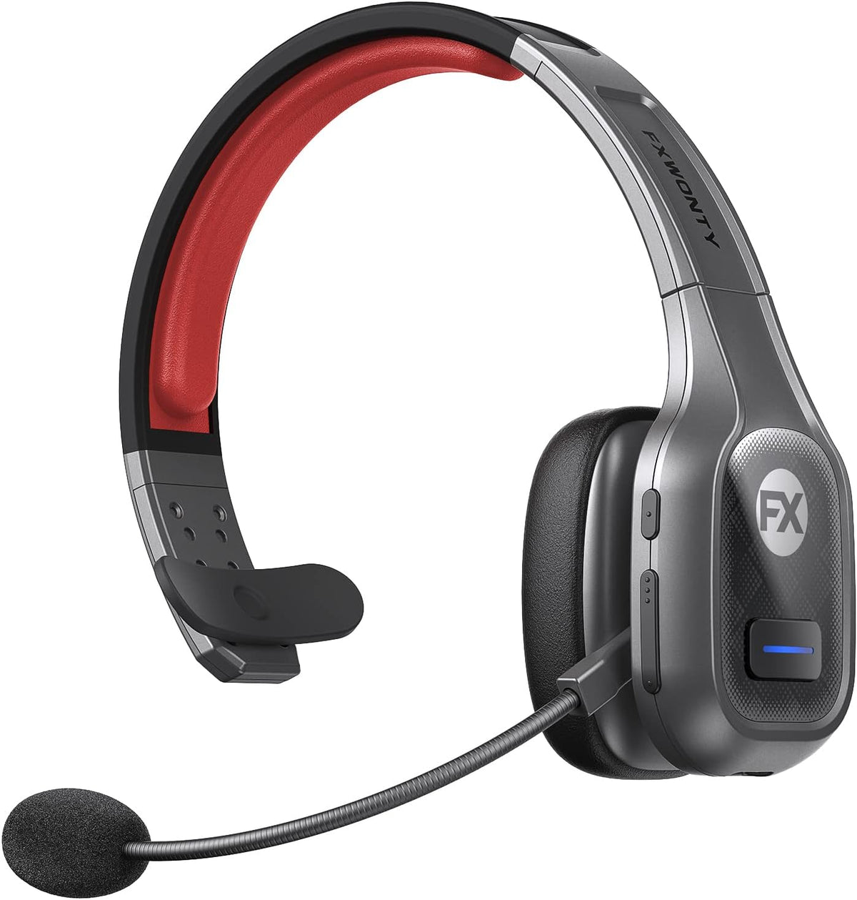 Bluetooth Headset with Microphone Noise Canceling, On-Ear Bluetooth 5.0 Multipoint Headphones, Pack of 2 Q54481