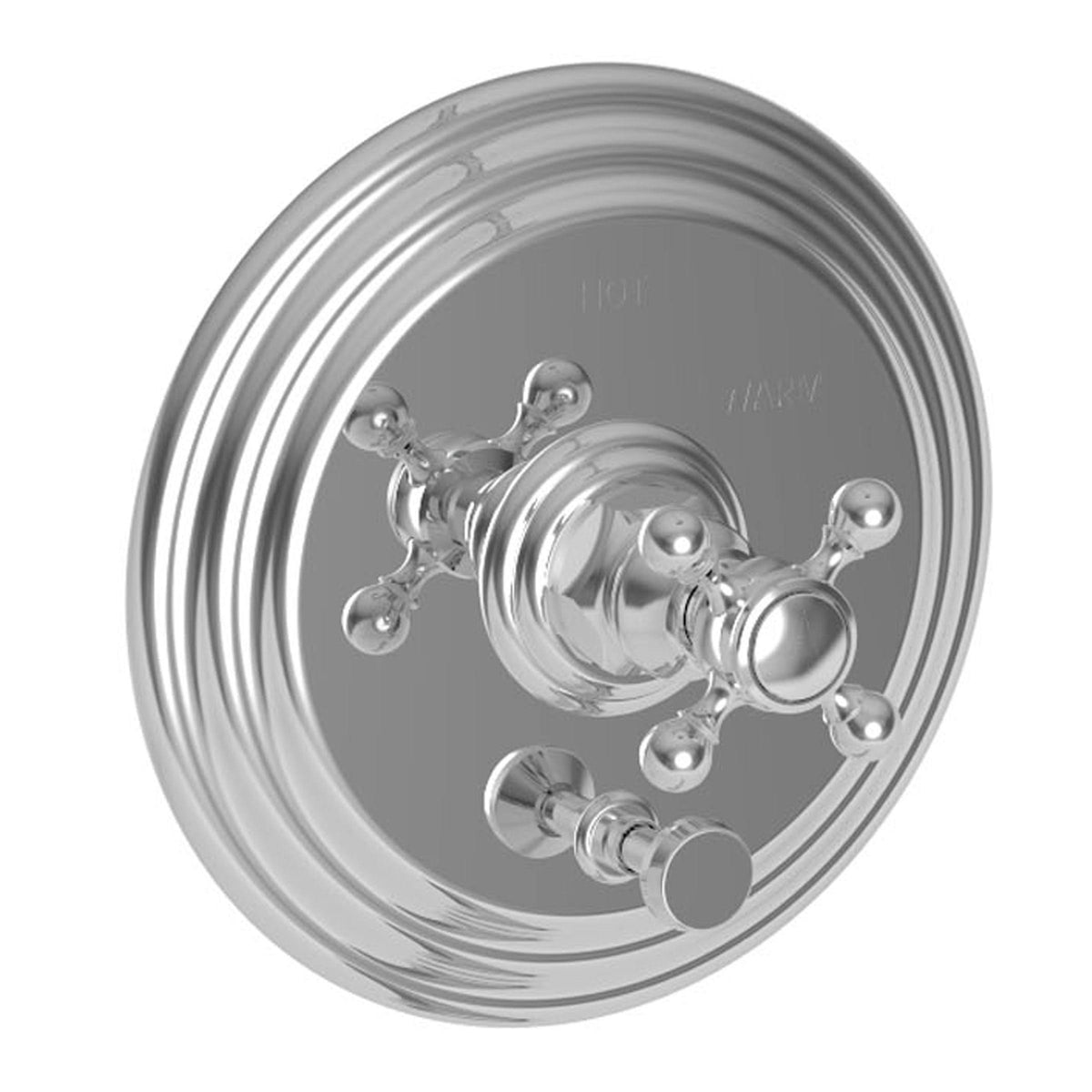 Aged Brass Tub and Shower Diverter Plate with Handle U92196