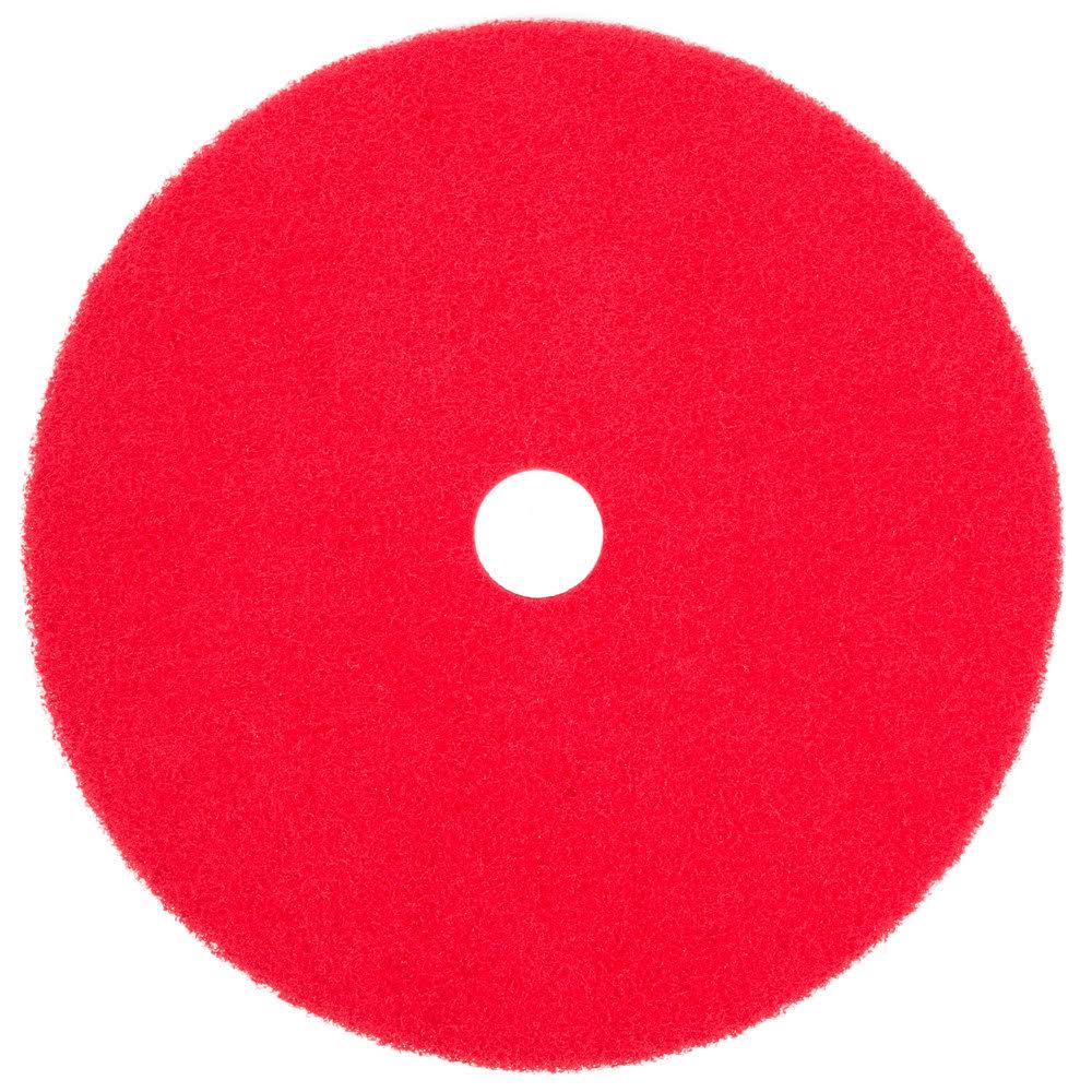 Red Buffing Floor Pad - 5/Case M37104