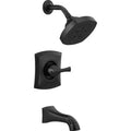 Single-Handle 5-Spray Tub and Shower Faucet Matte Black N689