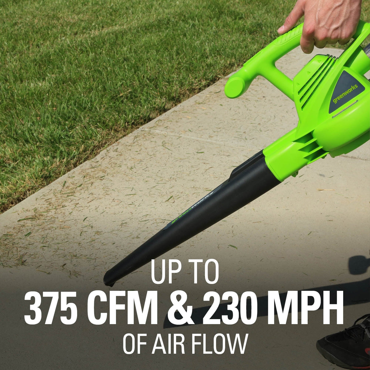 12 Amp 375 CFM Corded Electric Leaf Blower/Mulcher/Vacuum N93348