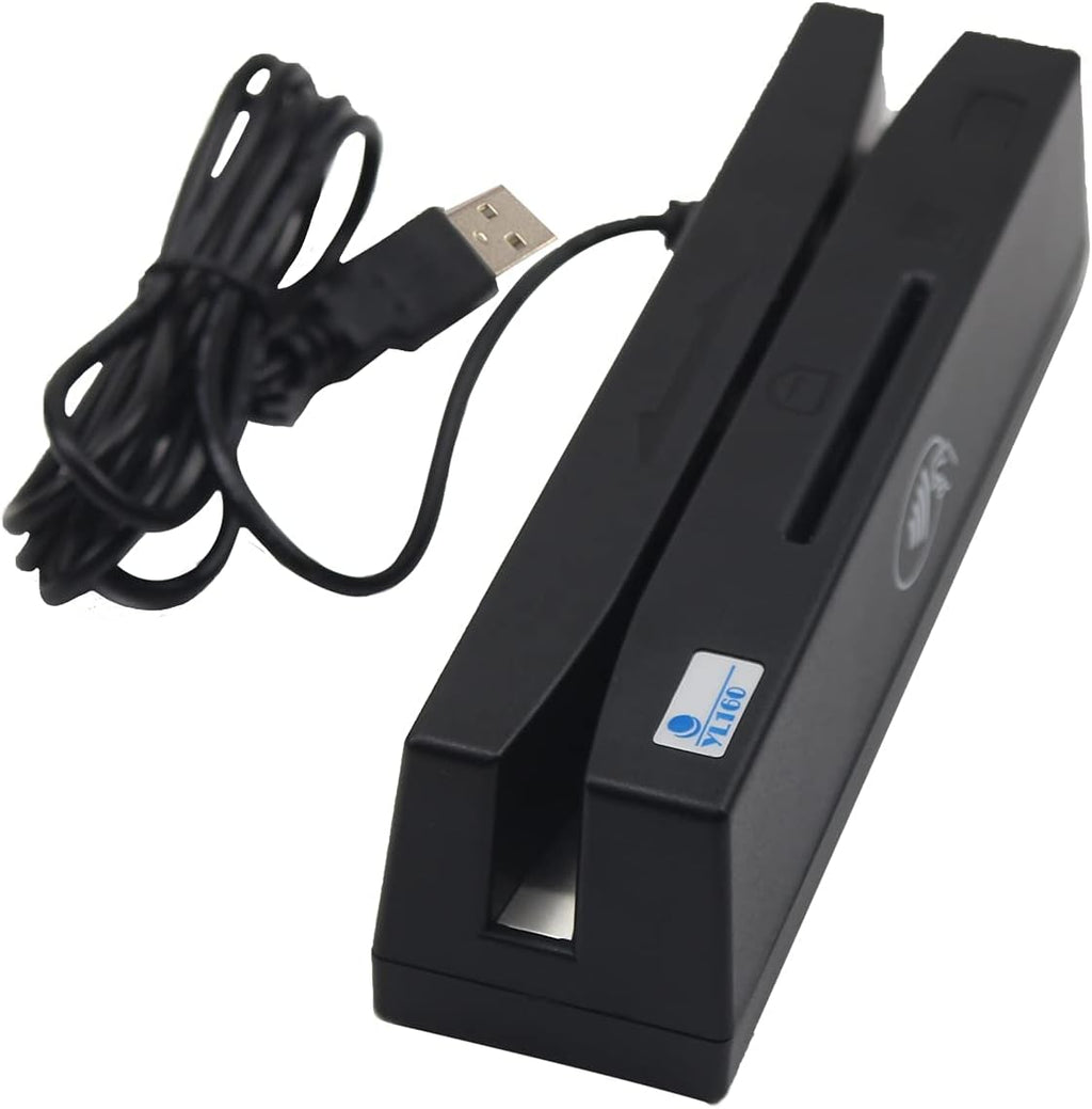USB 4 in 1 Magnetic Swipe Card Reader with EMV Chip, RFID, PSAM Y5427