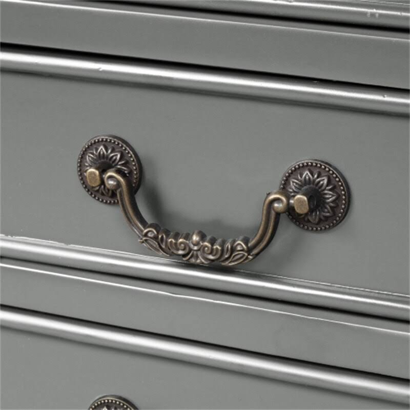 Blue Console Table with 3 Drawers G425