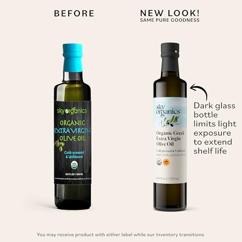 Organic Extra Virgin Olive Oil, 16 fl oz Cold Pressed Unfiltered R307808