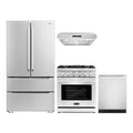 30 Gas Range, Under Cabinet Range Hood, Refrigerator with Ice Maker and Dishwasher X614756