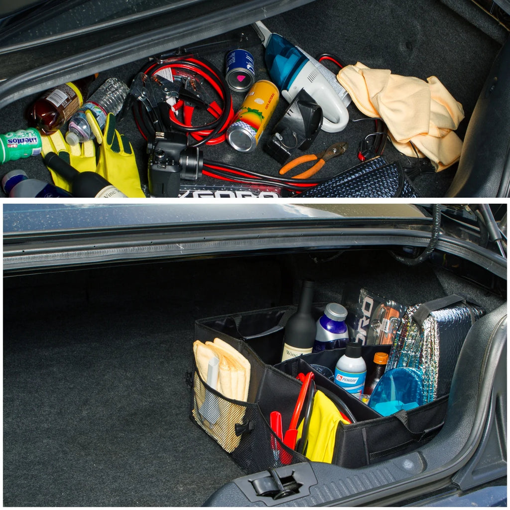Auto Trunk Storage Organizer Bin with Pockets T931014