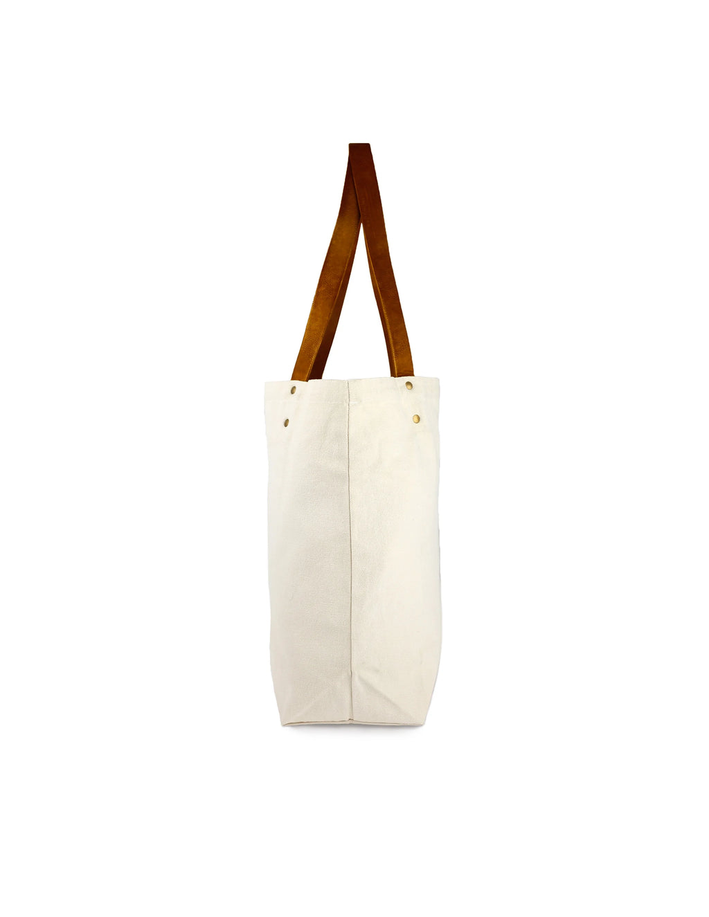 Canvas Deluxe Tote Bag with Faux Leather Handles H62660