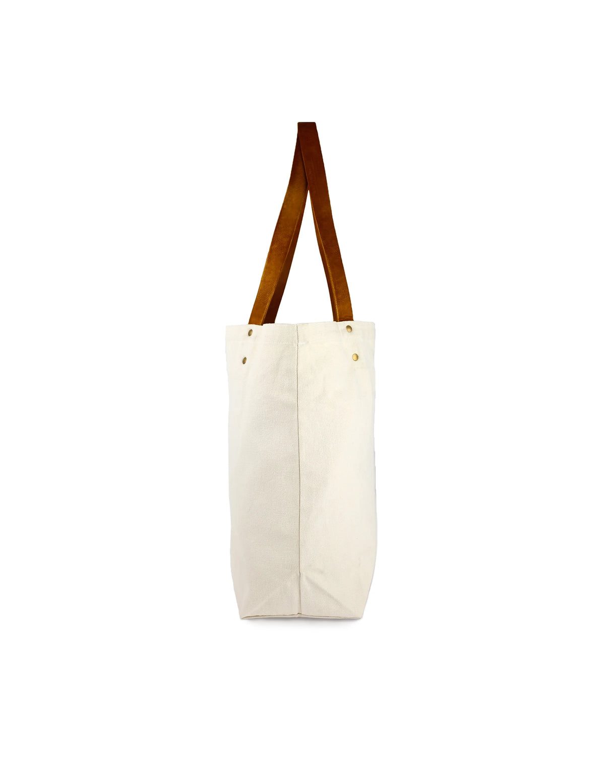 Canvas Deluxe Tote Bag with Faux Leather Handles H62660