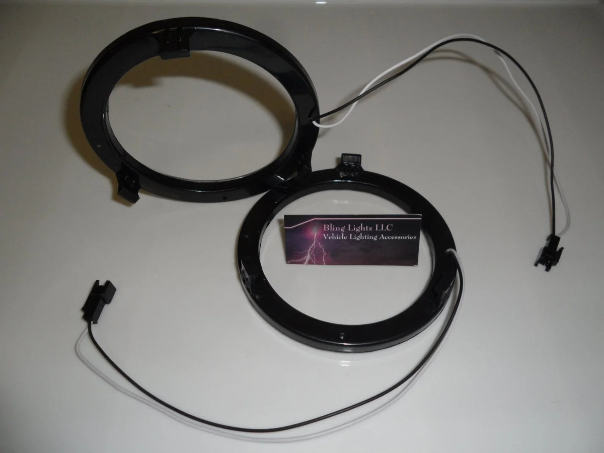 4x Blue LED Angel Eye Headlamp Halo Rings K6053