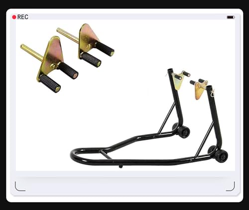 Motorcycle Front Wheel Lift Stand 485LBS Black L327948
