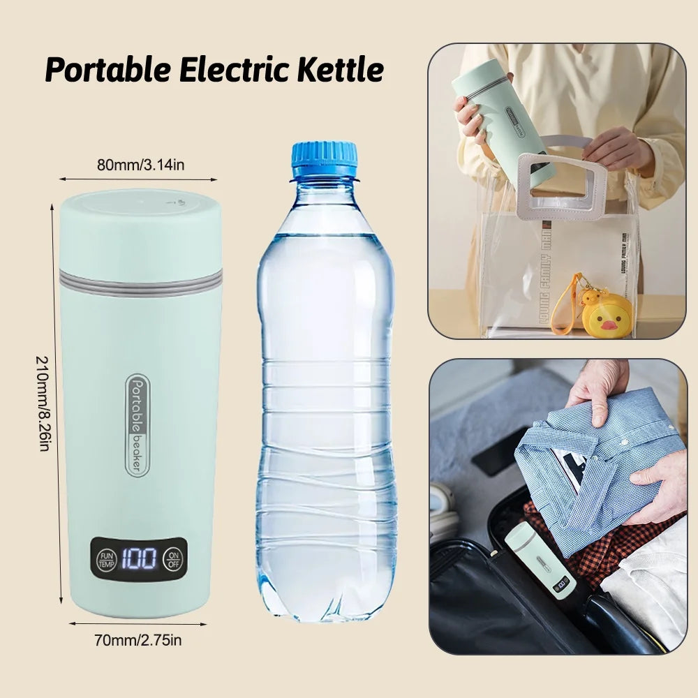 Portable Electric Kettle 350ml Stainless Steel H380876