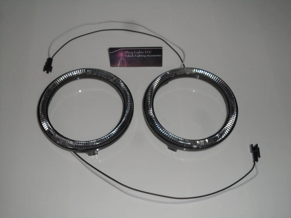 4x Blue LED Angel Eye Headlamp Halo Rings K6053