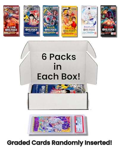 One Piece Cards 6 Sealed Packs Japanese Version G71104