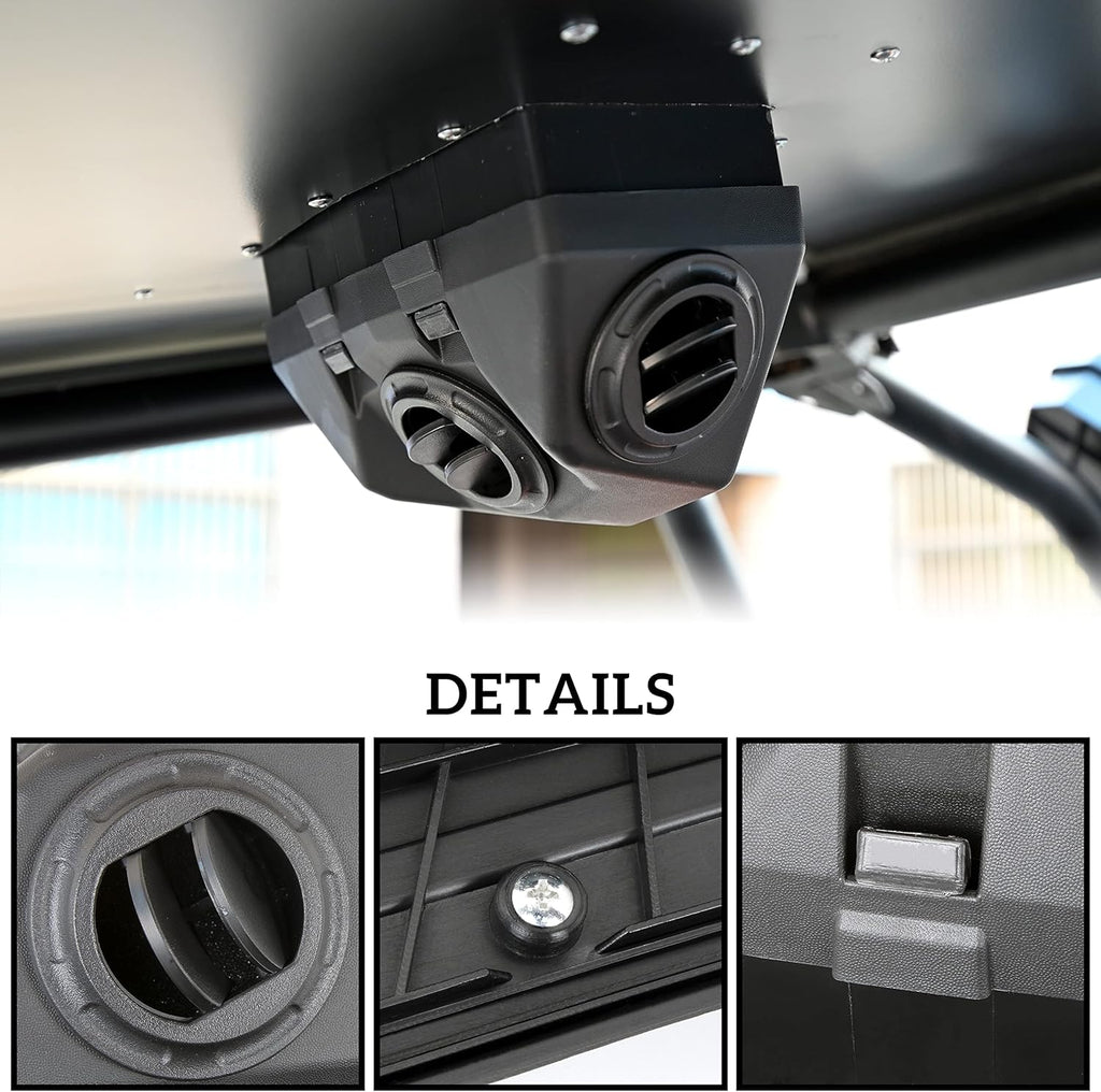 Flat Aluminum Roof Ram Air Kit C66463