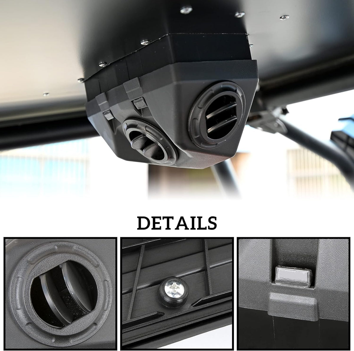 Flat Aluminum Roof Ram Air Kit C66463