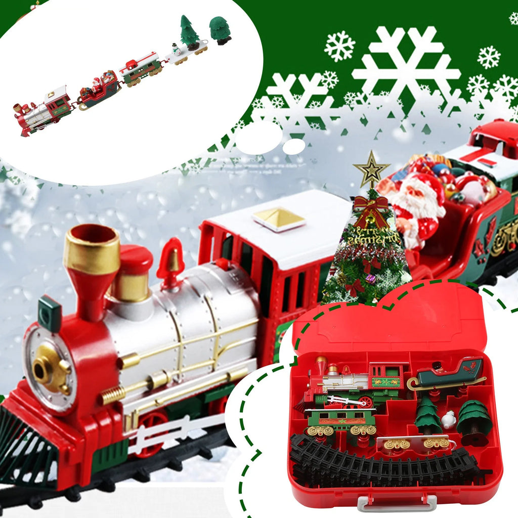 Battery Operated Toy Train Set with Railway Tracks B3185