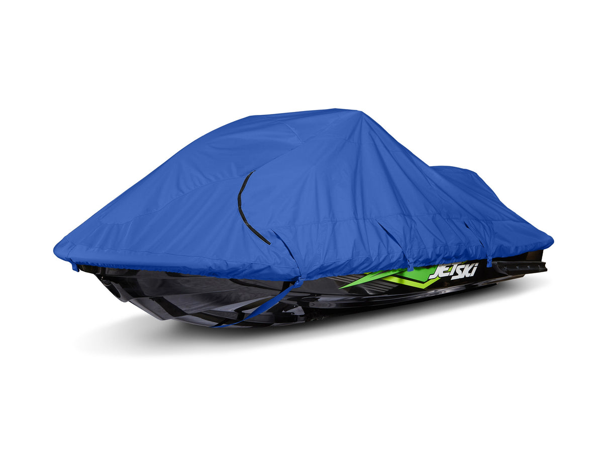Blue Polyester Jet Ski Cover with Drawcord Hem S340211