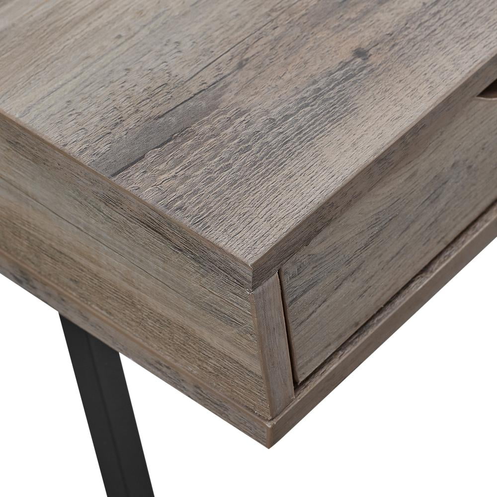 42" Gray Wash 3 Drawer Desk P145