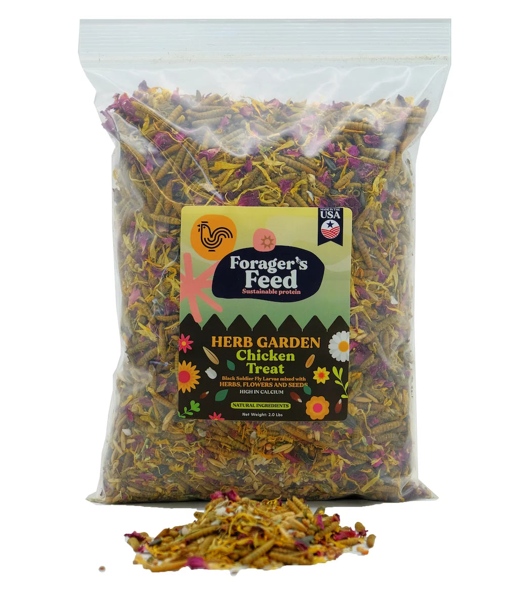 Black Soldier Fly Larvae with Herbs Flowers & Seeds 2 Lbs V902