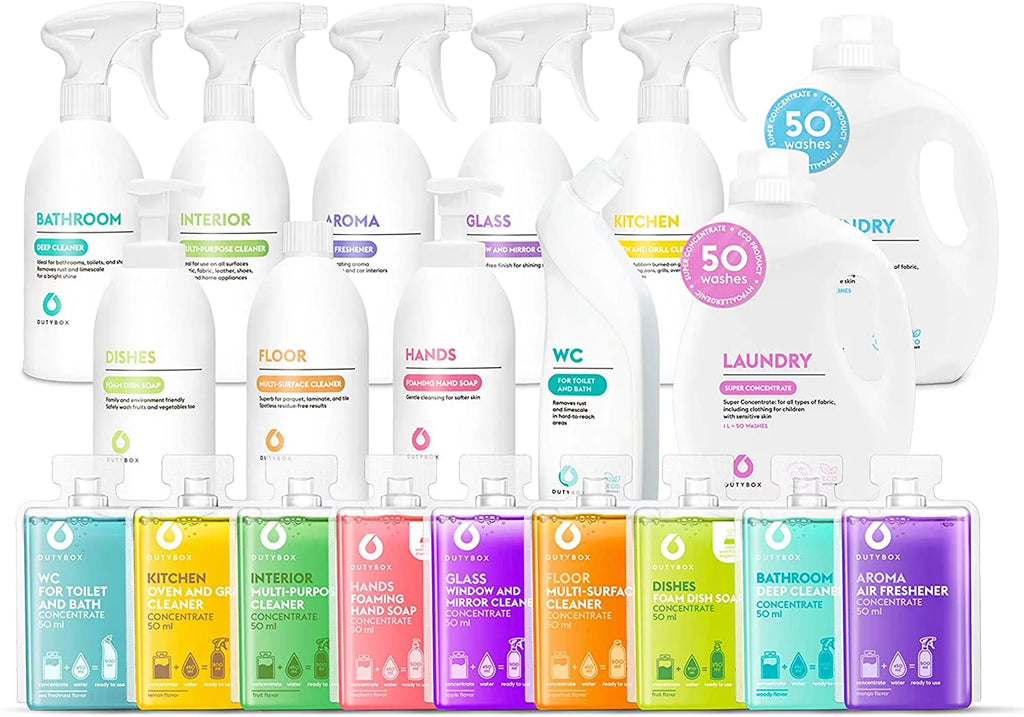 Household Cleaning Supplies Set of 11 Products G8211