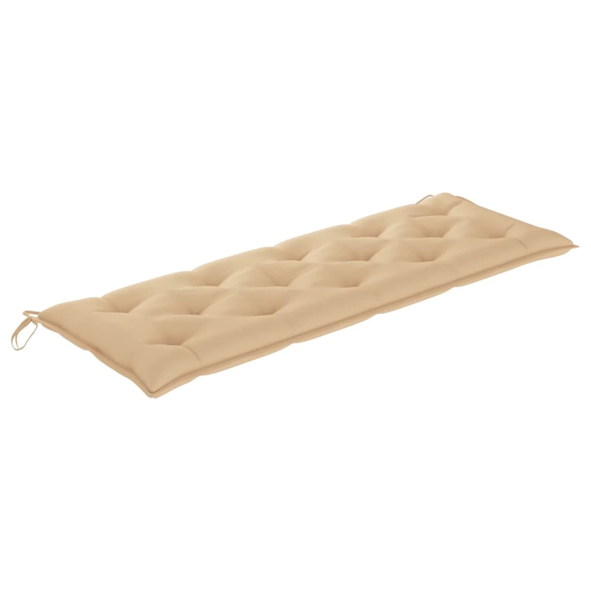Beige Cushion Acacia Wood Garden Bench L271