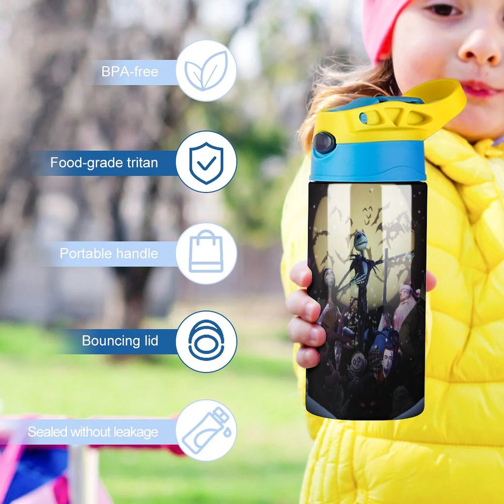 Insulated Stainless Steel Water Bottle with Straw P566