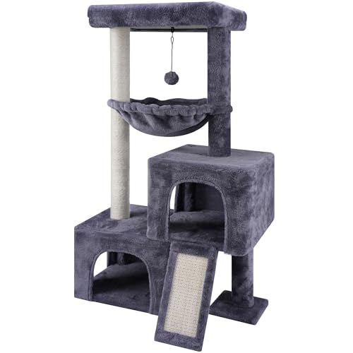 37.4" Green Cat Tree Tower with Condos G719