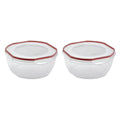8.10 Quart Plastic Food Storage Bowl Container, 2 Pack T86374