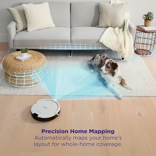 Robot Vacuum and Self-Empty Base with Bagless 60-Day Capacity, Grey U904387
