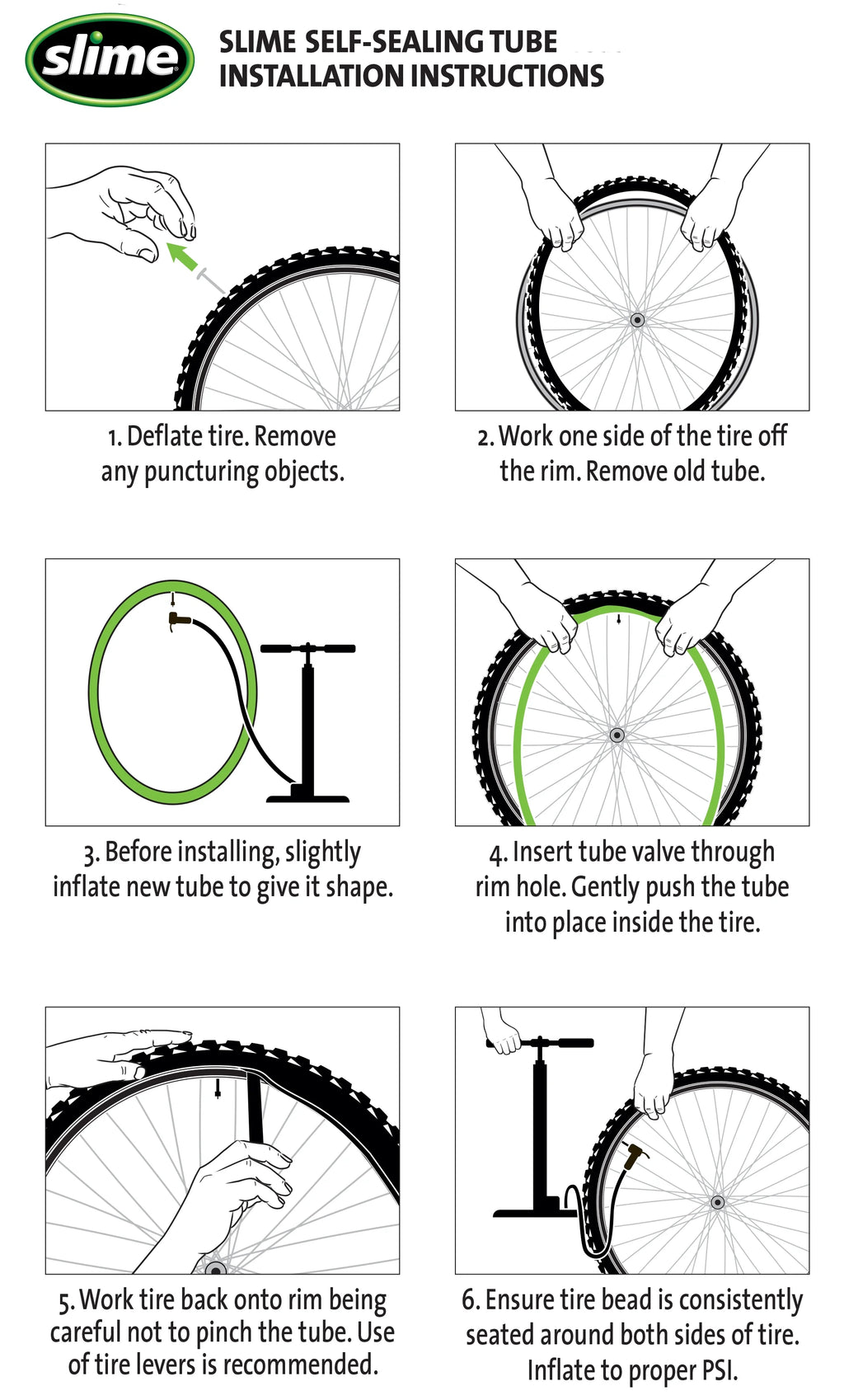 Self-Sealing Bicycle Tube Schrader 20 x 1.25-2.125 V583