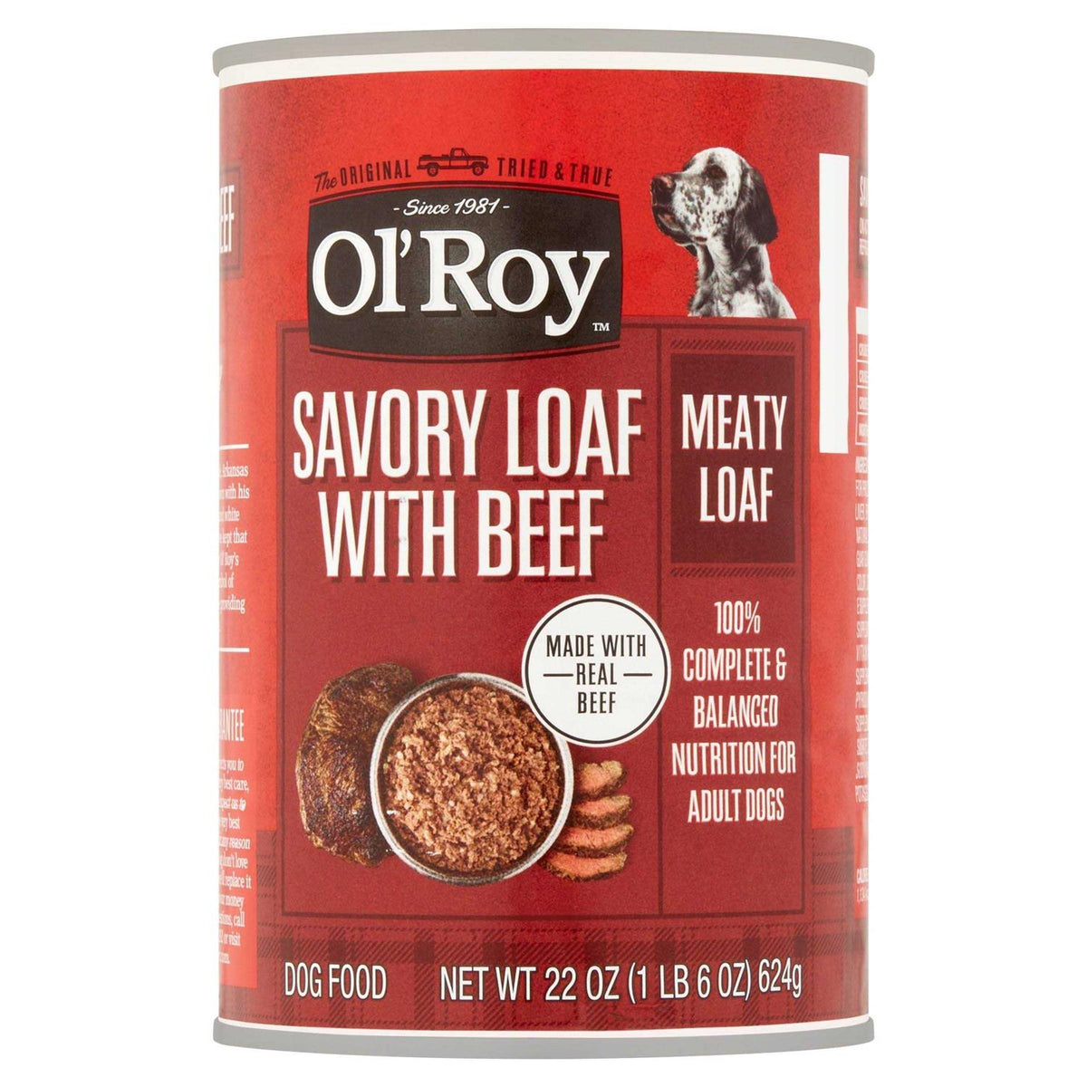 Beef Wet Dog Food W12879